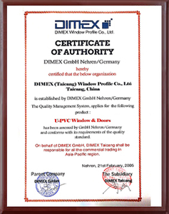 Certificado de Autoridade-DIMEX